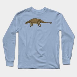 Ankylosaurus cartoon illustration Long Sleeve T-Shirt